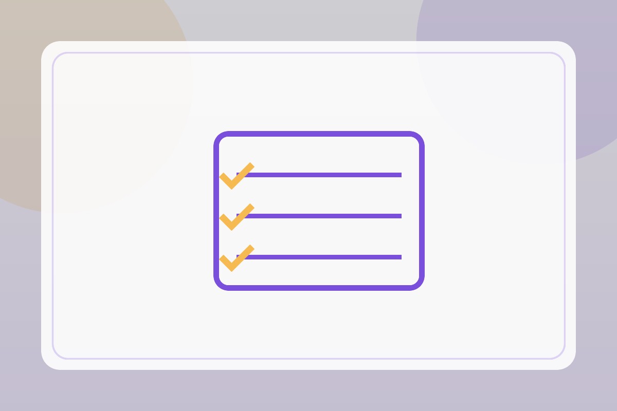 Toolkit and trackers icon: checklist with ticks